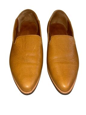 Patina Leather Loafer Pointed Toe Handmade In Mexico Women’s Size 9.5 Old Money